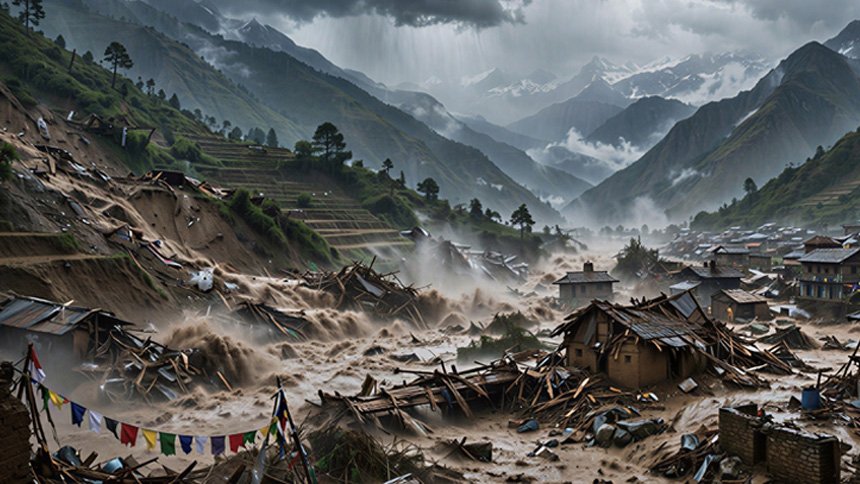 Flash floods in Nepal